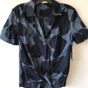 Equipment Tie Front Blouse